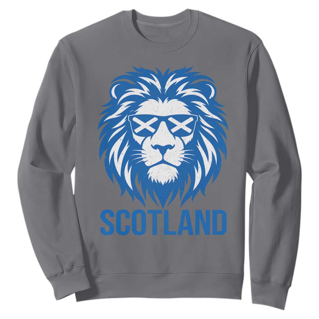 Vintage Scotland Lion Sweatshirt Retro SCOT Fan Scottish Flag TS10 Charcoal Print Your Wear