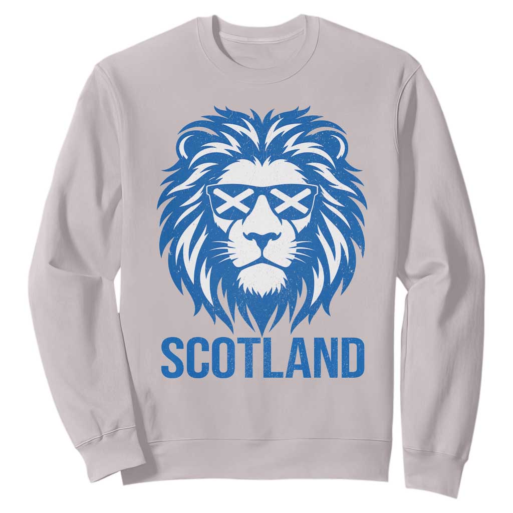Vintage Scotland Lion Sweatshirt Retro SCOT Fan Scottish Flag TS10 Ice Gray Print Your Wear
