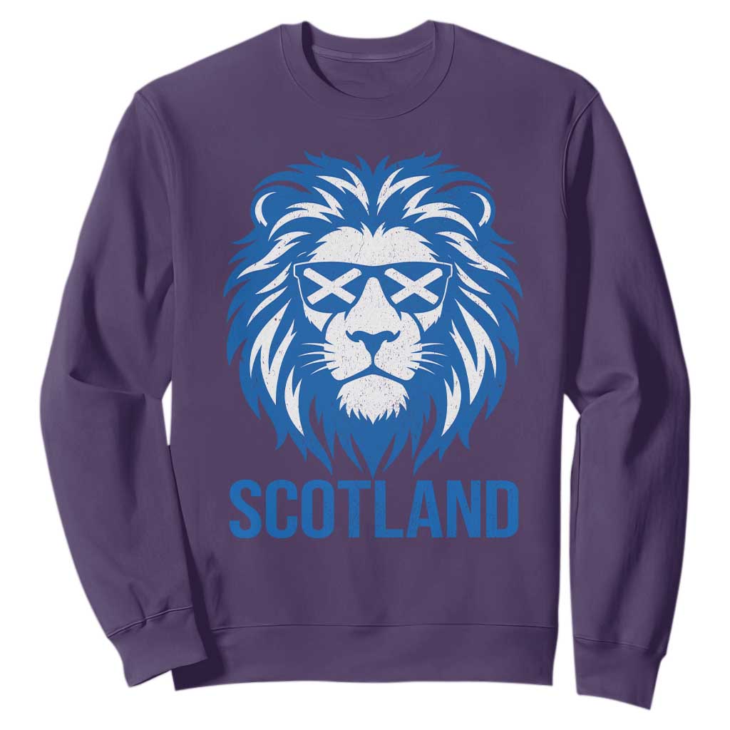 Vintage Scotland Lion Sweatshirt Retro SCOT Fan Scottish Flag TS10 Purple Print Your Wear