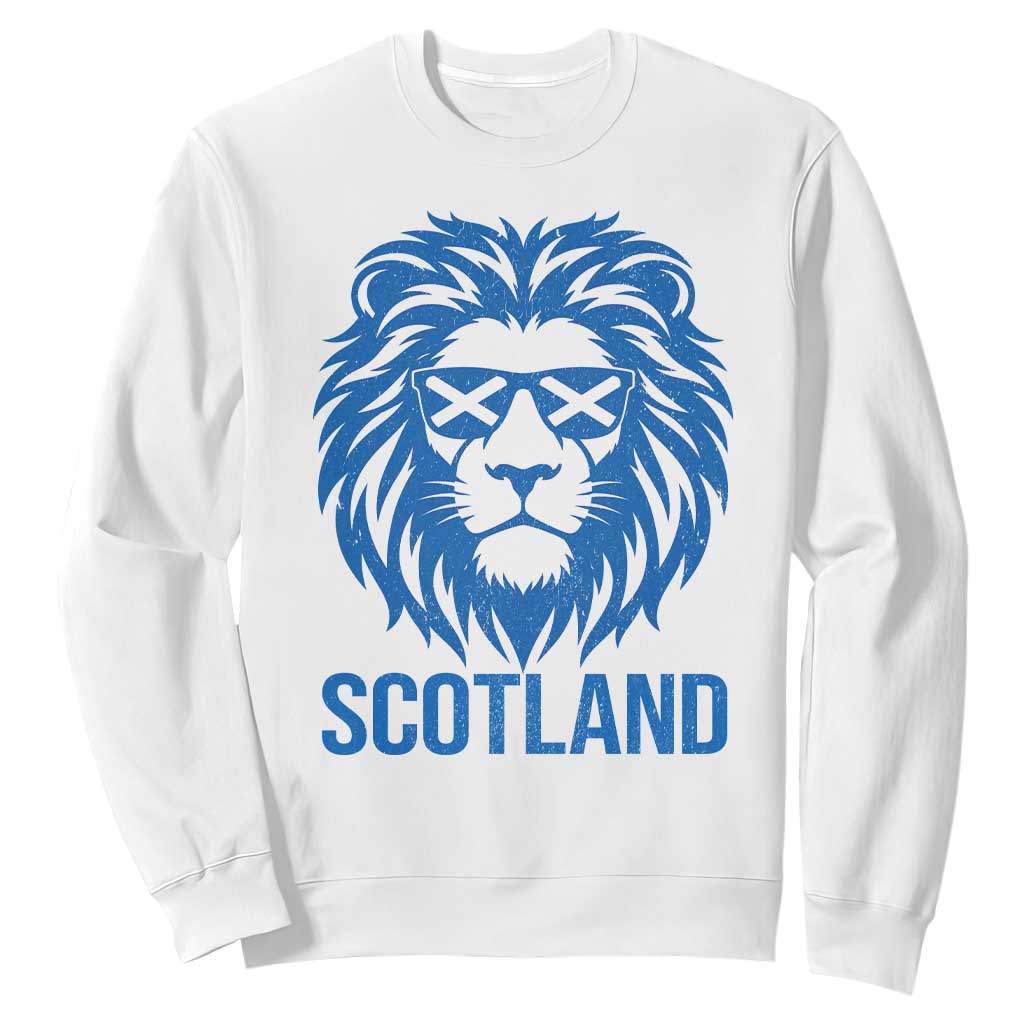 Vintage Scotland Lion Sweatshirt Retro SCOT Fan Scottish Flag TS10 White Print Your Wear