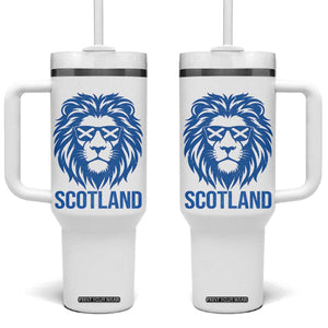 Vintage Scotland Lion Tumbler With Handle Retro SCOT Fan Scottish Flag TS10 One Size: 40 oz White Print Your Wear