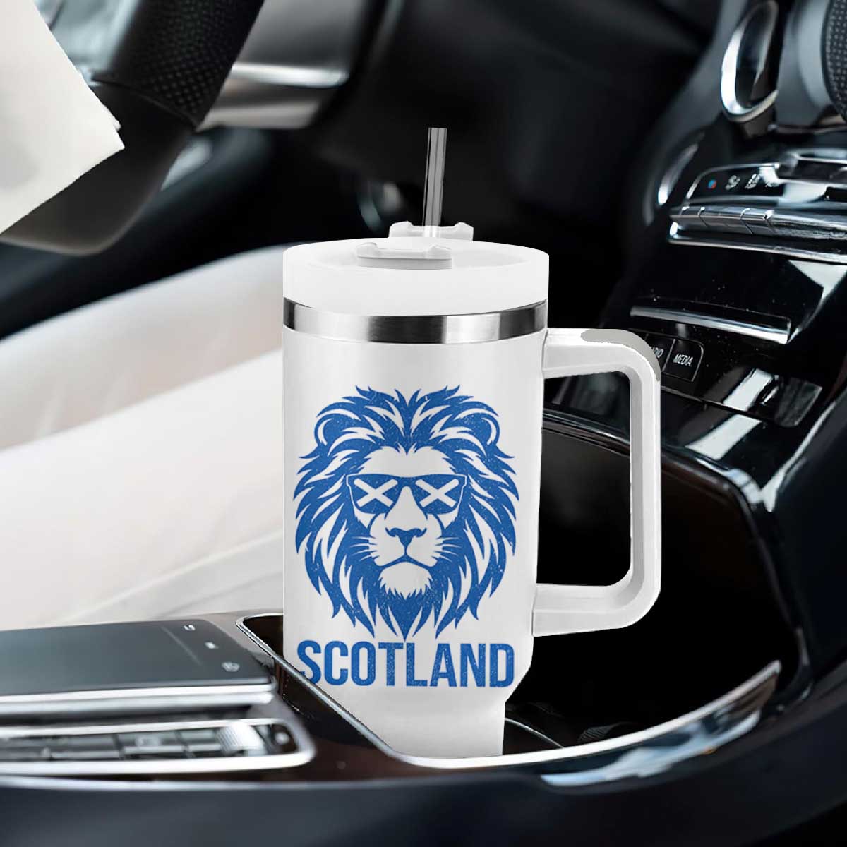 Vintage Scotland Lion Tumbler With Handle Retro SCOT Fan Scottish Flag TS10 Print Your Wear
