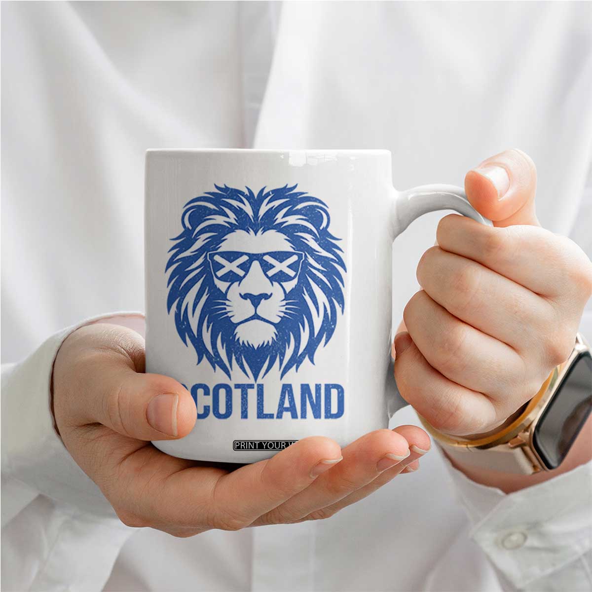 Vintage Scotland Lion Coffee Mug Retro SCOT Fan Scottish Flag TS10 Print Your Wear