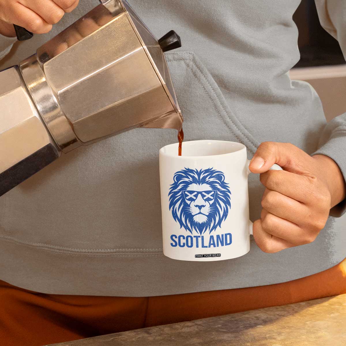 Vintage Scotland Lion Coffee Mug Retro SCOT Fan Scottish Flag TS10 Print Your Wear