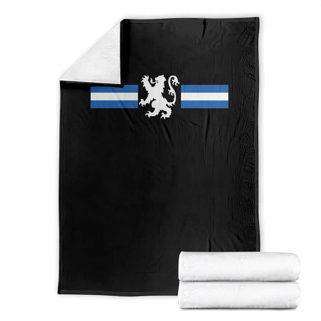 Scotland Lion Throw Blanket Retro Scottish Flag SCOT TS10 Black Print Your Wear