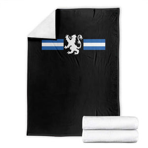 Scotland Lion Throw Blanket Retro Scottish Flag SCOT TS10 Black Print Your Wear