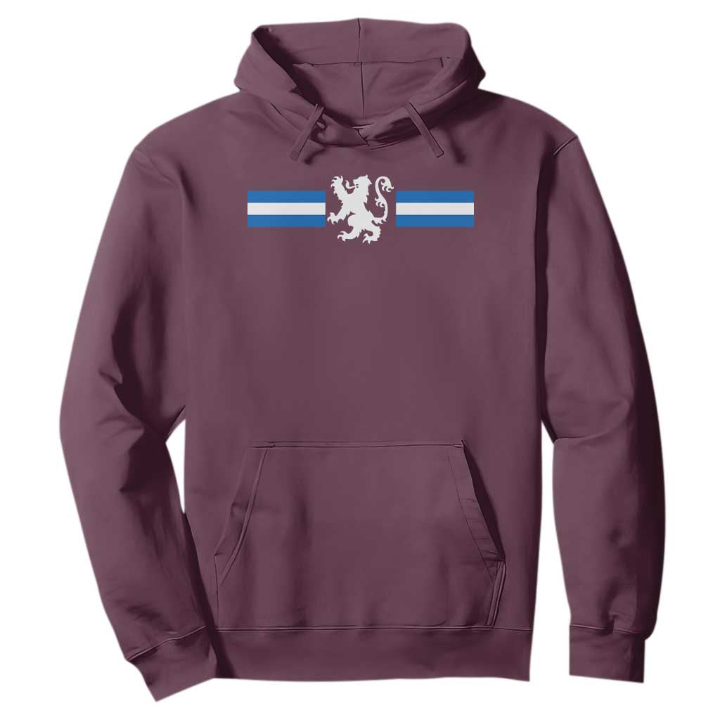Scotland Lion Hoodie Retro Scottish Flag SCOT TS10 Maroon Print Your Wear