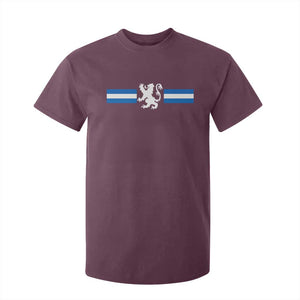 Scotland Lion T Shirt For Kid Retro Scottish Flag SCOT TS10 Maroon Print Your Wear