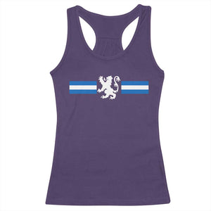 Scotland Lion Racerback Tank Top Retro Scottish Flag SCOT TS10 Purple Print Your Wear