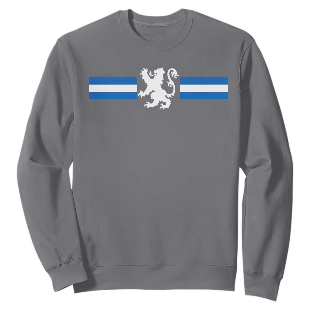Scotland Lion Sweatshirt Retro Scottish Flag SCOT TS10 Charcoal Print Your Wear