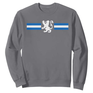 Scotland Lion Sweatshirt Retro Scottish Flag SCOT TS10 Charcoal Print Your Wear