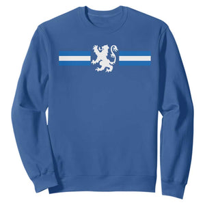 Scotland Lion Sweatshirt Retro Scottish Flag SCOT TS10 Royal Blue Print Your Wear