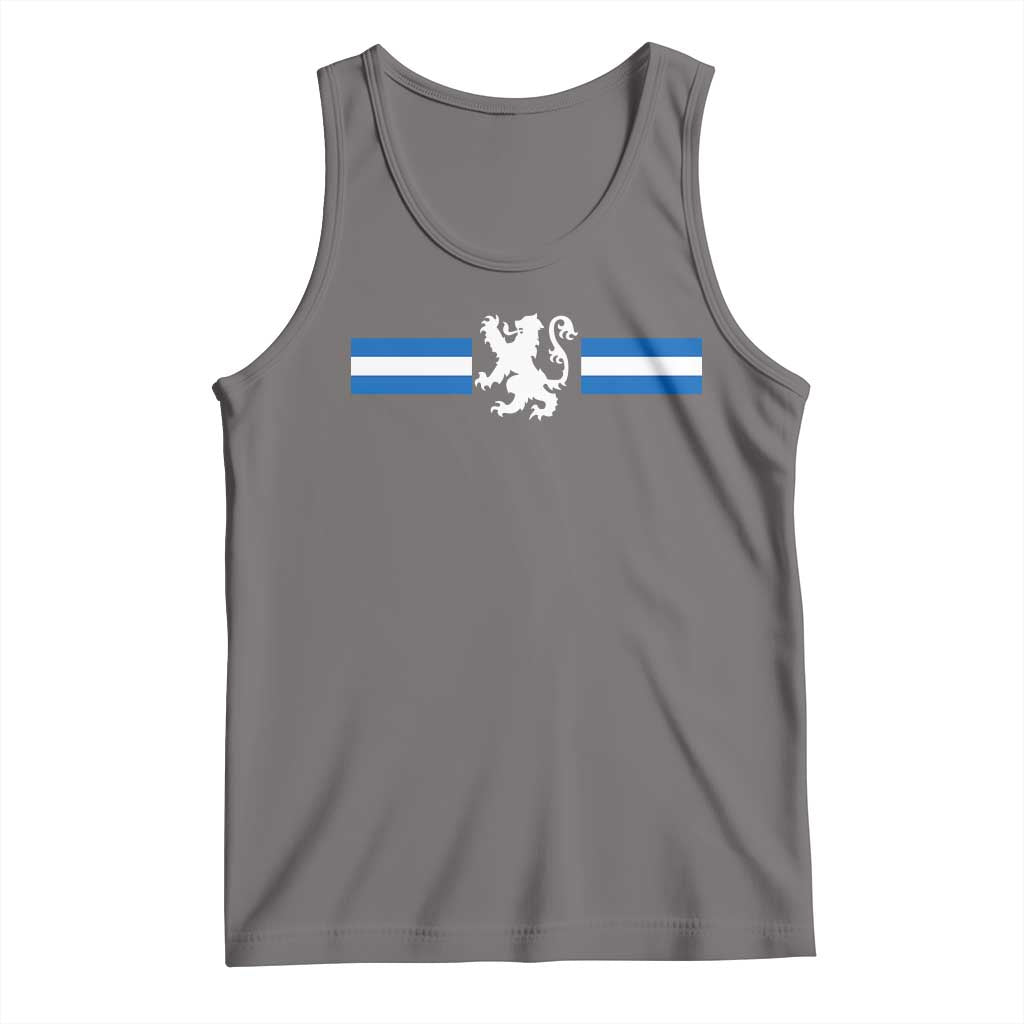 Scotland Lion Tank Top Retro Scottish Flag SCOT TS10 Deep Heather Print Your Wear