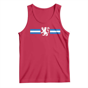 Scotland Lion Tank Top Retro Scottish Flag SCOT TS10 Red Print Your Wear