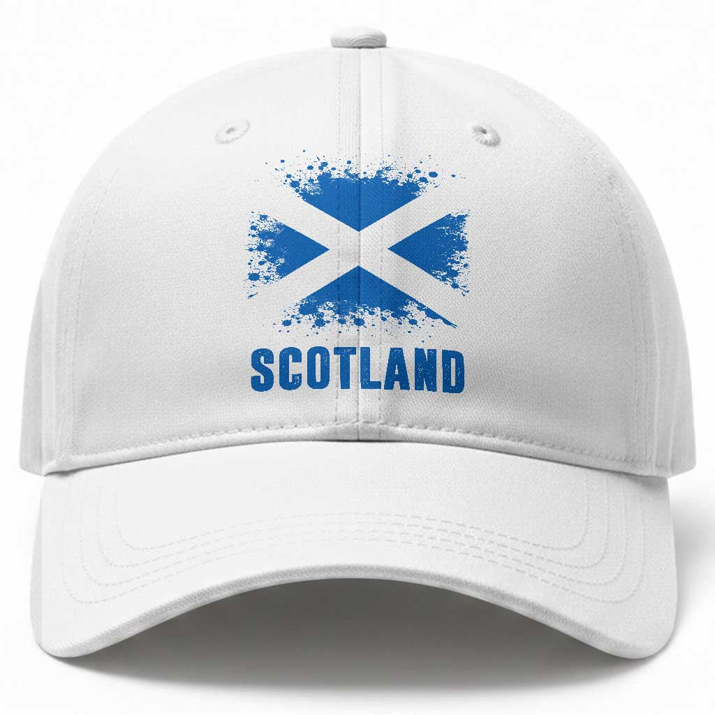 Scotland Baseball Cap Retro Vintage Watercolors Sport Scottish Flag SCOT TS10 Print Your Wear