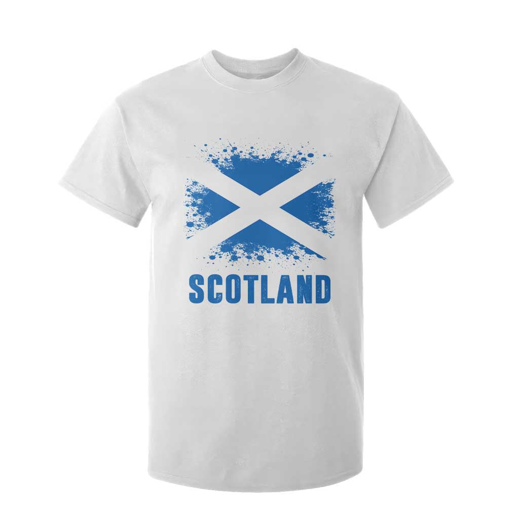 Scotland T Shirt For Kid Retro Vintage Watercolors Sport Scottish Flag SCOT TS10 White Print Your Wear