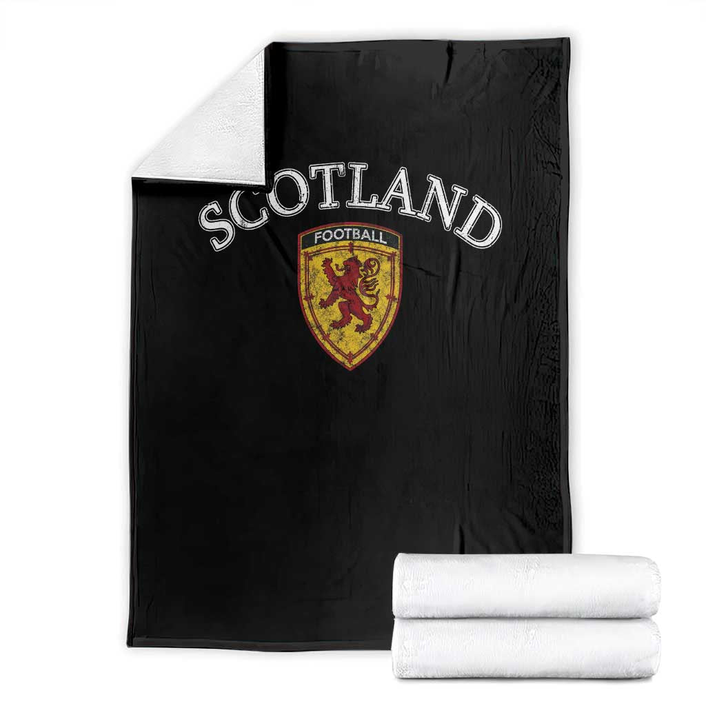 Scotland Soccer Throw Blanket Scottish Rampant Lion Scotland Coat of Arms Banner Football Fan TS10 Black Print Your Wear