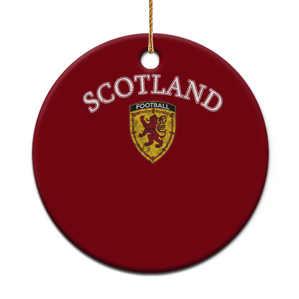 Scotland Soccer Ceramic Ornament Scottish Rampant Lion Scotland Coat of Arms Banner Football Fan TS10 1pc Red Print Your Wear