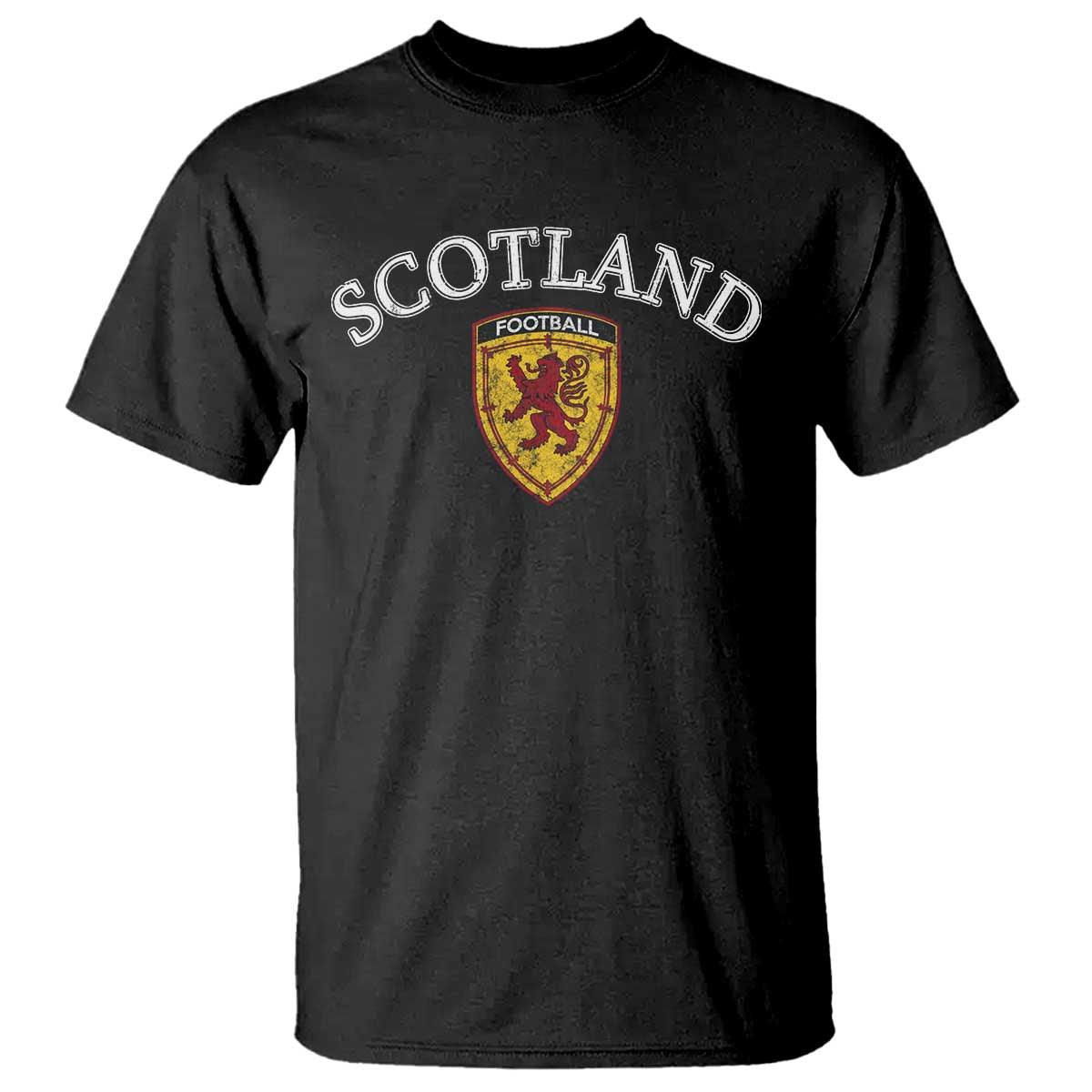 Scotland Soccer T Shirt Scottish Rampant Lion Scotland Coat of Arms Banner Football Fan TS10 Black Print Your Wear