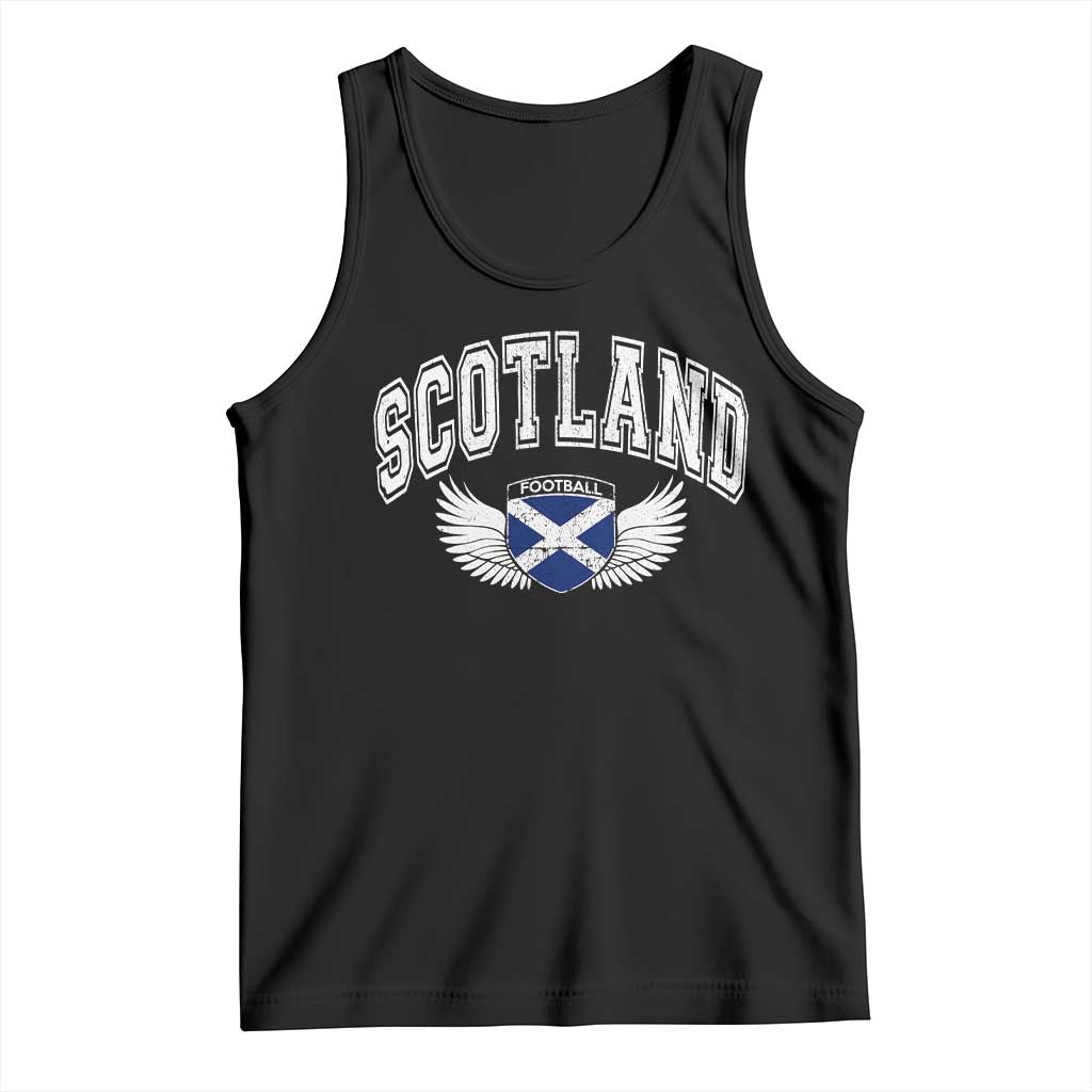 Scotland Soccer Tank Top Retro Vintage Scottish Flag Football Fan TS10 Black Print Your Wear