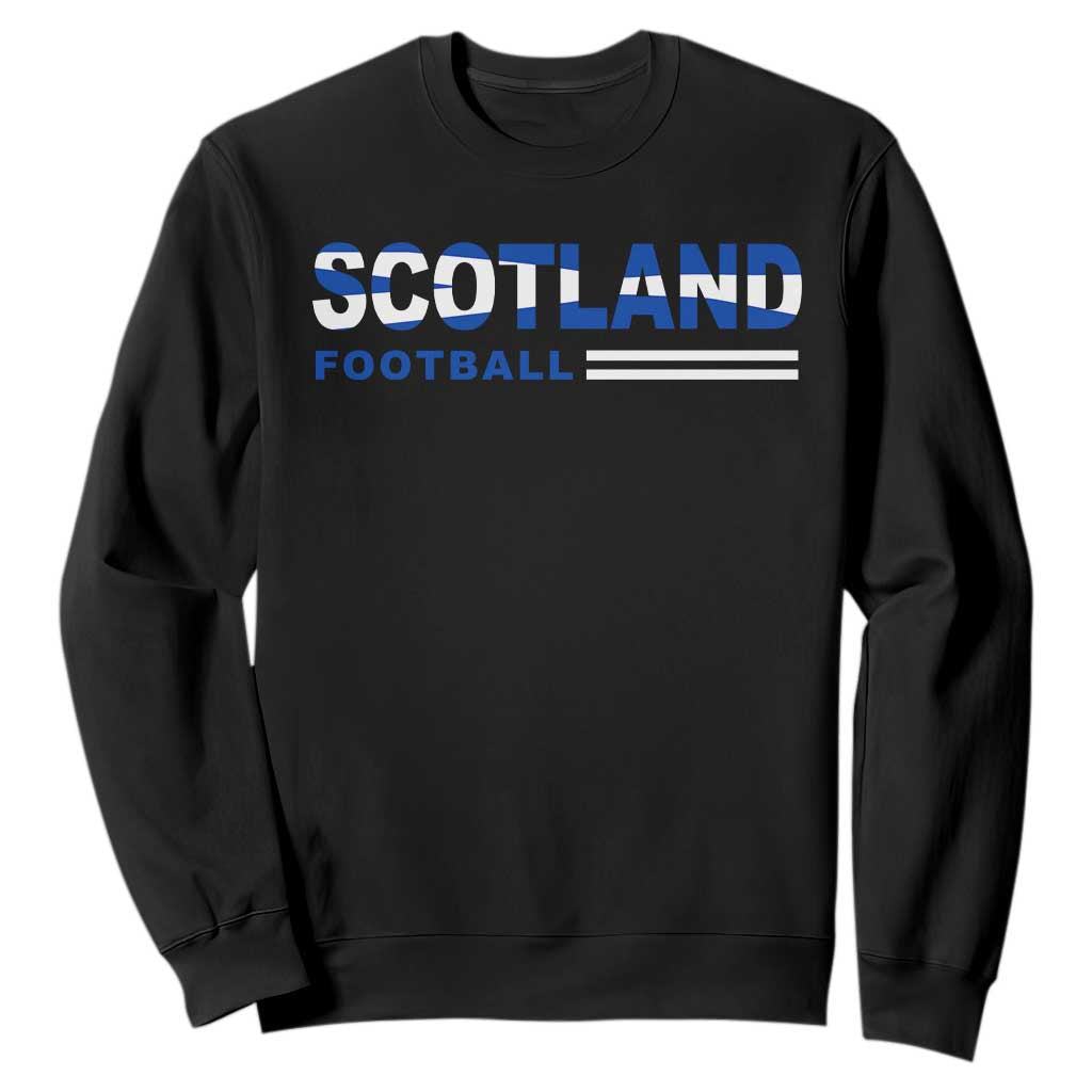 Scotland Football Pride Sweatshirt Scottish Flag Soccer Fan National Team Fans TS10 Black Print Your Wear