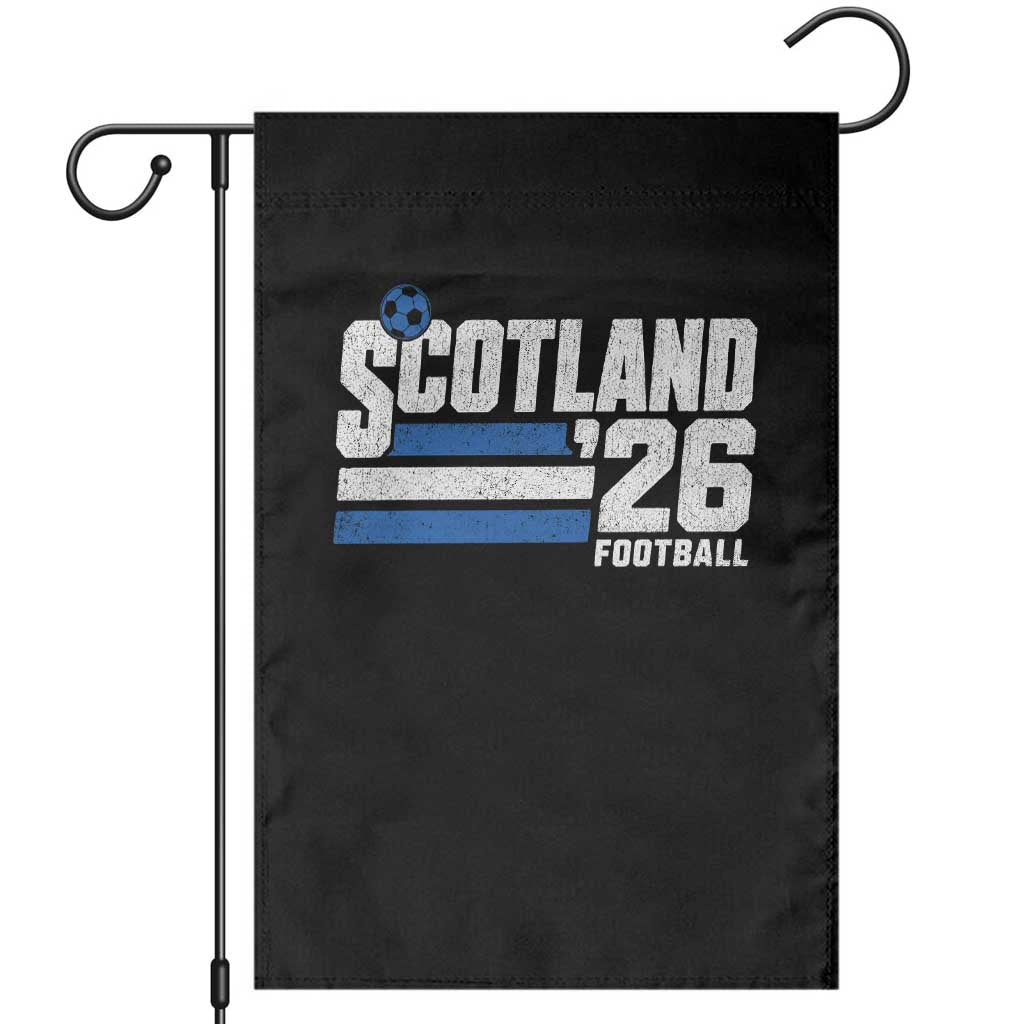 Scotland Football Fan Garden Flag Scottish Soccer Supporter Scottish Flag 2026 TS10 Black Print Your Wear