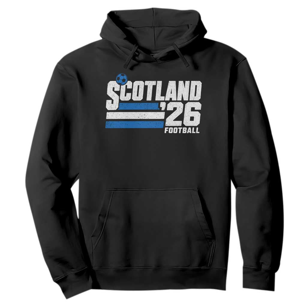 Scotland Football Fan Hoodie Scottish Soccer Supporter Scottish Flag 2026 TS10 Black Print Your Wear
