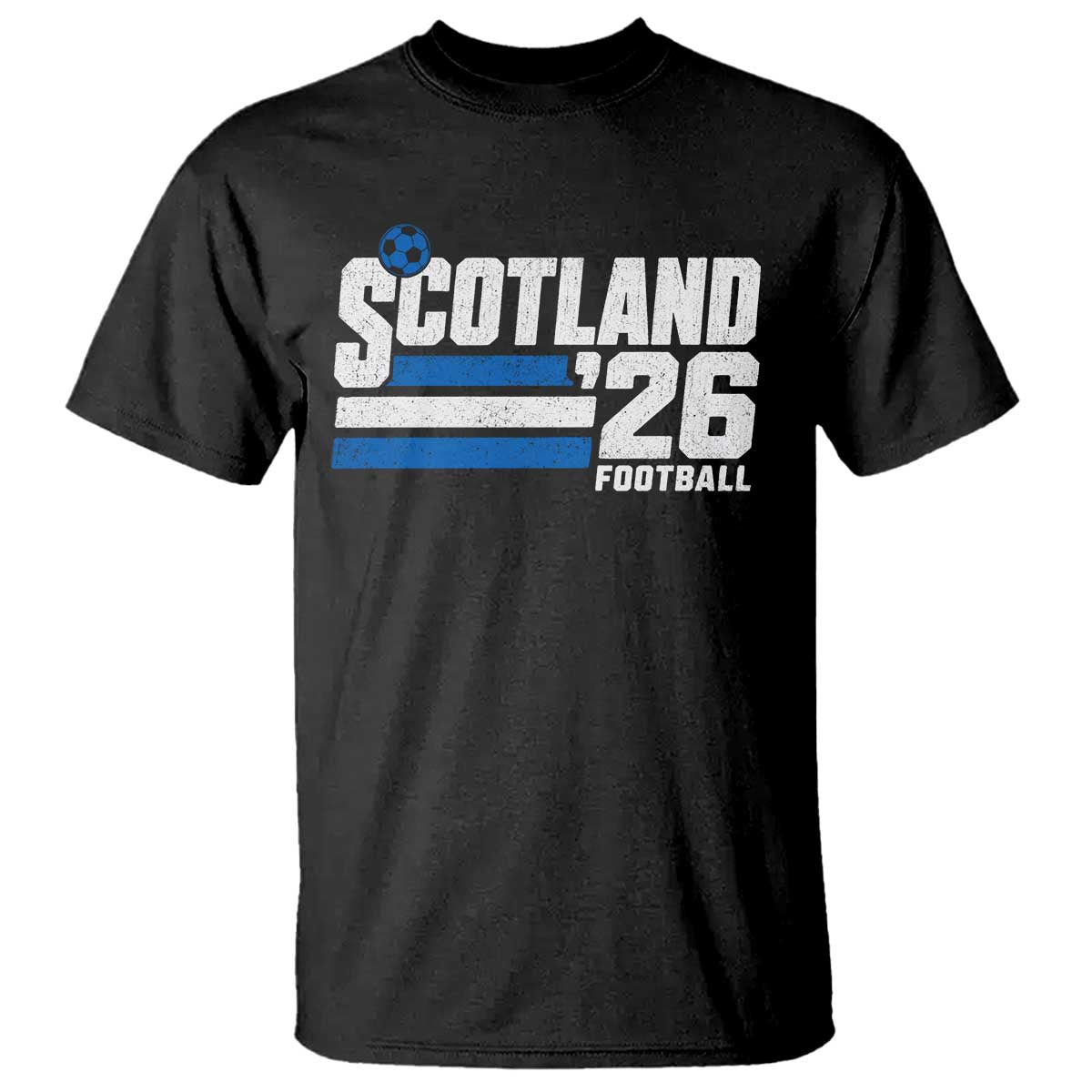 Scotland Football Fan T Shirt Scottish Soccer Supporter Scottish Flag 2026 TS10 Black Print Your Wear