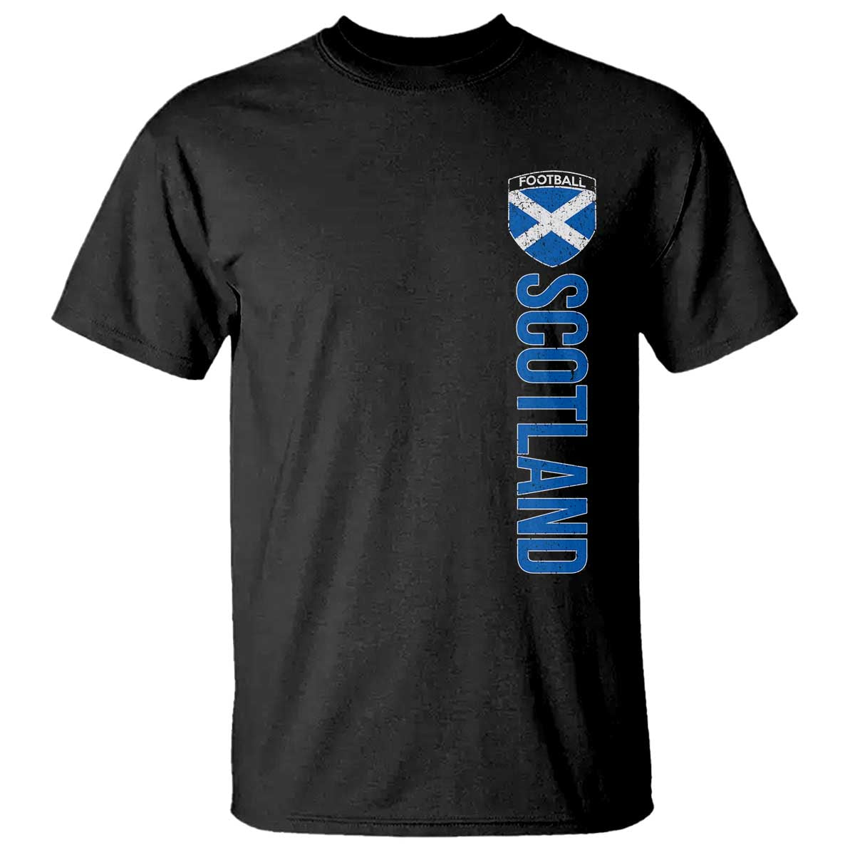 Scotland Soccer T Shirt Vintage SCOT Scottish Flag Graphic Football Fan TS10 Black Print Your Wear