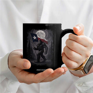 Bigfoot Texas Coffee Mug Forest Sasquatch Loves Rock On Hand Texas Flag TS10 Print Your Wear