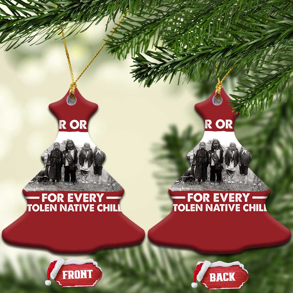 I Wear Orange For Every American Native Child Christmas Ornament TS10 Christmas Tree Red Print Your Wear
