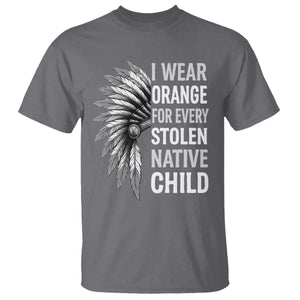 I Wear Orange For Every Stolen Native Child T Shirt Orange Day TS10 Charcoal Print Your Wear