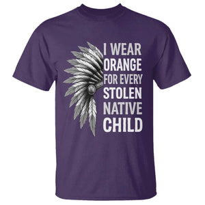 I Wear Orange For Every Stolen Native Child T Shirt Orange Day TS10 Purple Print Your Wear