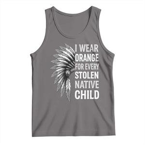 I Wear Orange For Every Stolen Native Child Tank Top Orange Day TS10 Deep Heather Print Your Wear