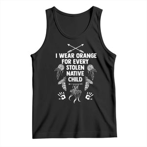 I Wear Orange For Every Stolen American Native Child Tank Top TS10 Black Print Your Wear