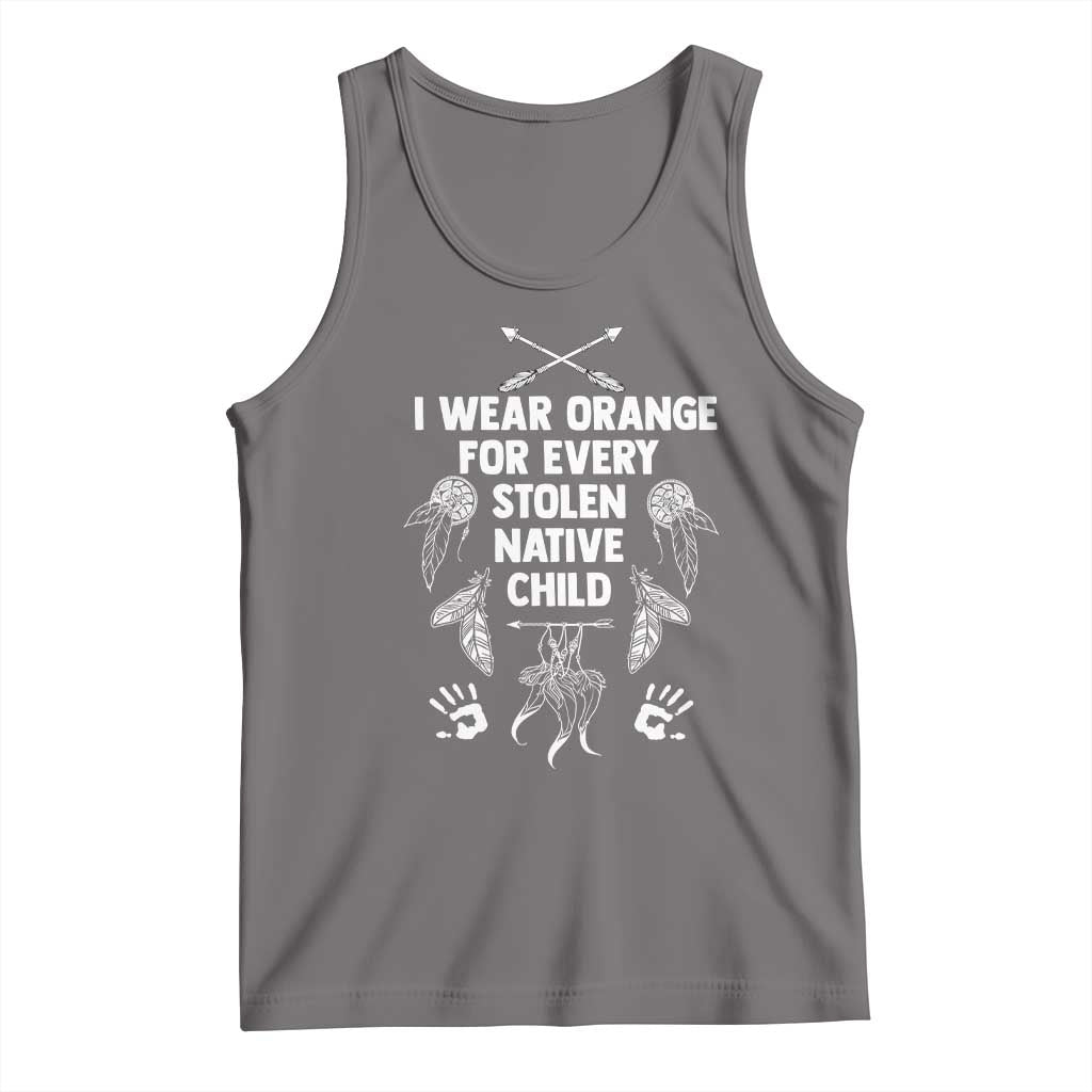 I Wear Orange For Every Stolen American Native Child Tank Top TS10 Deep Heather Print Your Wear