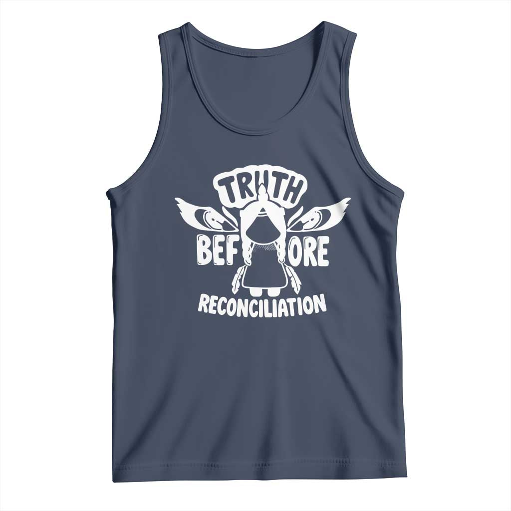 Native American Every Child Tank Top Truth Before Reconciliation TS10 Navy Print Your Wear