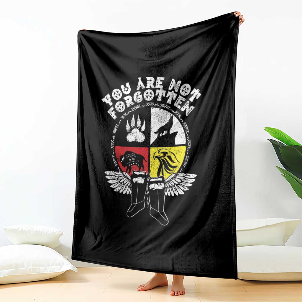 Native American Indian Throw Blanket You Are Not Forgotten TS10 Print Your Wear