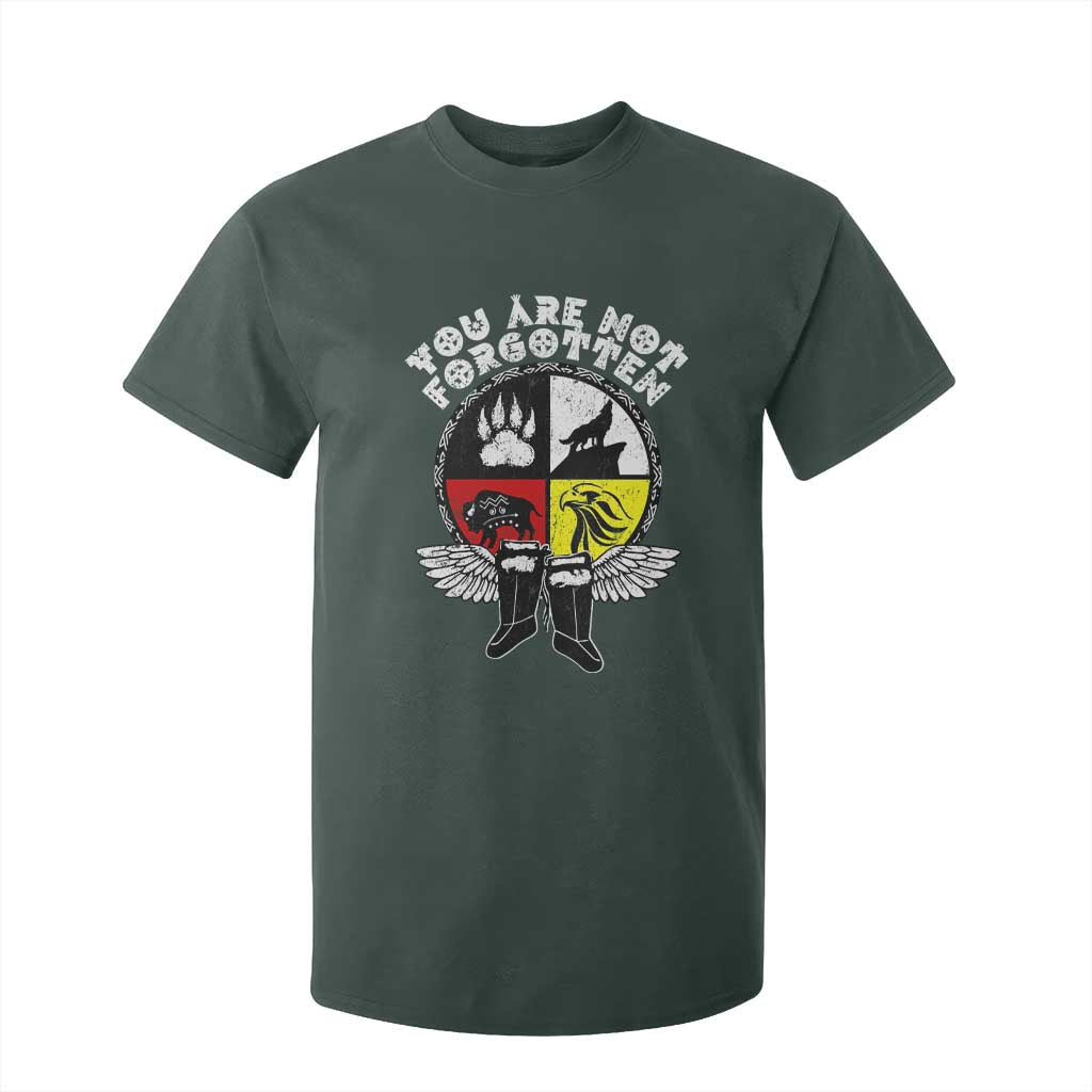 Native American Indian T Shirt For Kid You Are Not Forgotten TS10 Dark Forest Green Print Your Wear