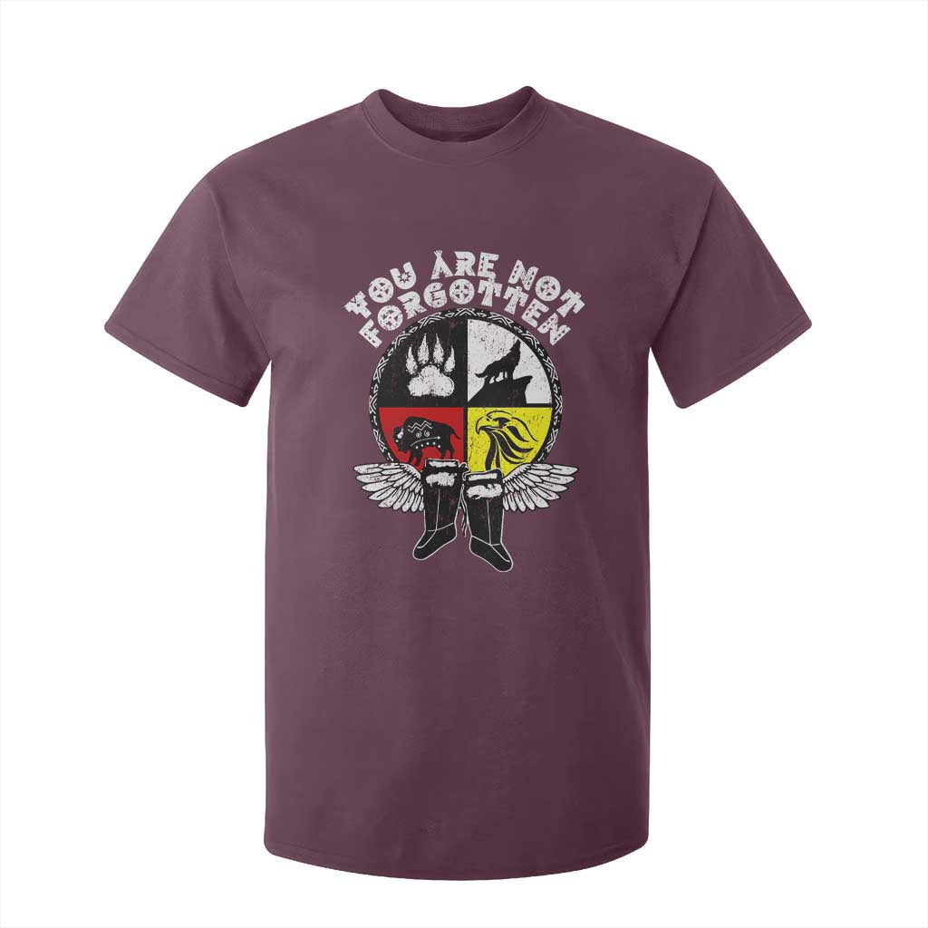 Native American Indian T Shirt For Kid You Are Not Forgotten TS10 Maroon Print Your Wear