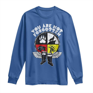 Native American Indian Long Sleeve Shirt You Are Not Forgotten TS10 Royal Blue Print Your Wear