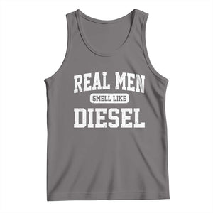 Funny Truck Mechanic Tank Top Real Men Smell Like Diesel TS10 Deep Heather Print Your Wear