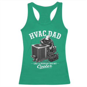 HVAC Dad Racerback Tank Top Funny Technician Fathers Day Graphic TS10 Irish Green Print Your Wear