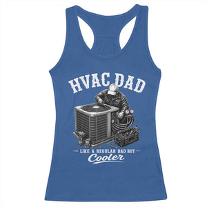 HVAC Dad Racerback Tank Top Funny Technician Fathers Day Graphic TS10 Royal Blue Print Your Wear