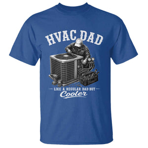 HVAC Dad T Shirt Funny Technician Fathers Day Graphic TS10 Royal Blue Print Your Wear