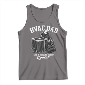 HVAC Dad Tank Top Funny Technician Fathers Day Graphic TS10 Deep Heather Print Your Wear