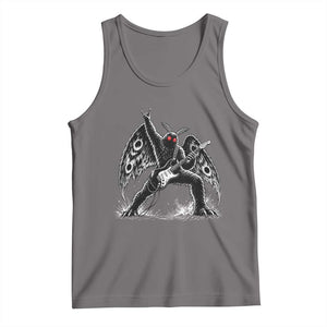 Mothman Rock Guitarist Tank Top Heavy Metal Cryptid Monochromatic