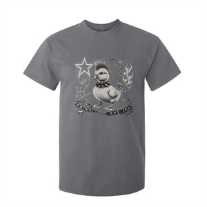 Punk Rock Duckling Mohawk Spooky Y2K Grunge Graphic T Shirt For Kid