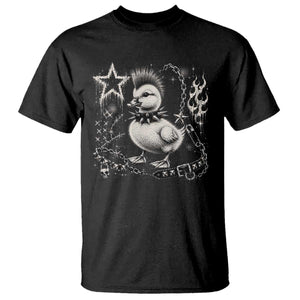 Punk Rock Duckling Mohawk Spooky Y2K Grunge Graphic T Shirt