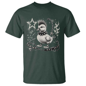 Punk Rock Duckling Mohawk Spooky Y2K Grunge Graphic T Shirt